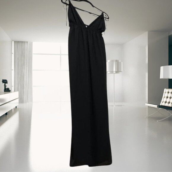 NWT Superdown Revolve Natasha High Slit Maxi Dress Small Tie Strap Evening Gown - Picture 5 of 12
